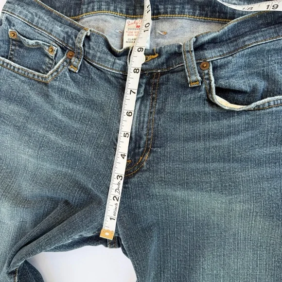 Woman’s Vintage Lucky Brand🍀 Denim Dungarees Size 10/30 - Picture 4 of 10